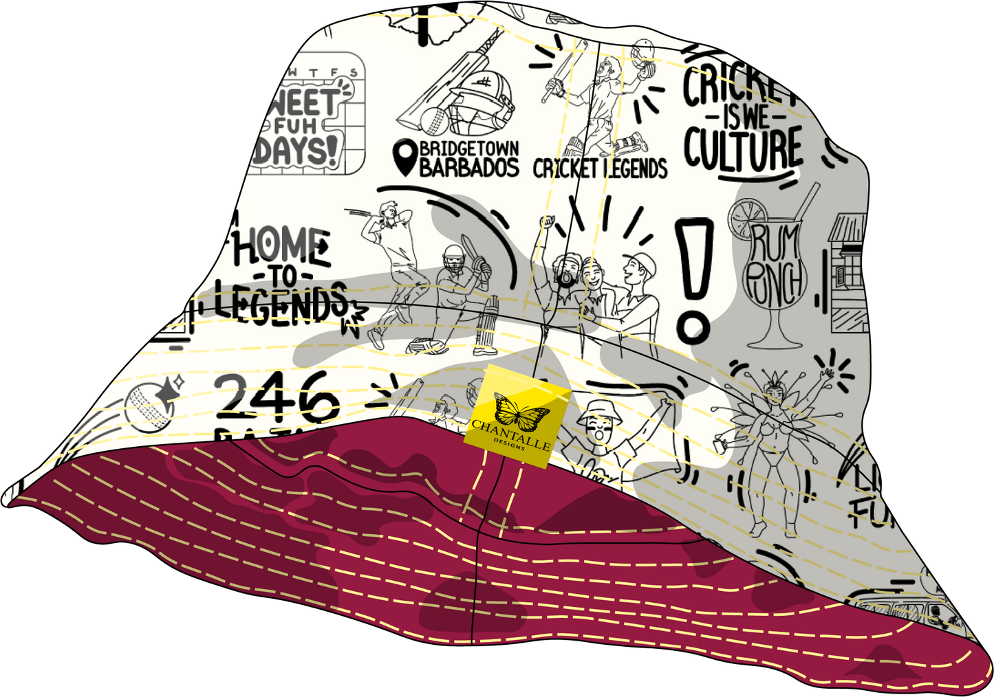 De Cricket Bucket Hat